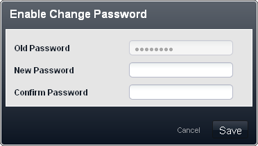 web enable change password